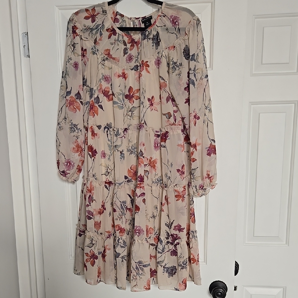 Floral Cream Dress